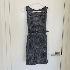 NWT Navy and White Tweed Dress